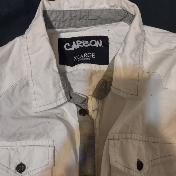 Carson White Button Up Shirt - Picture 2 of 3